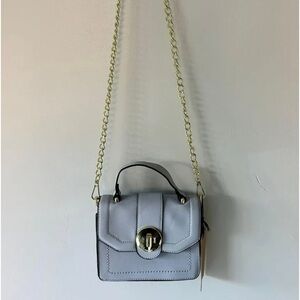 Steve Madden Banita purse in Fog/Gold chain
